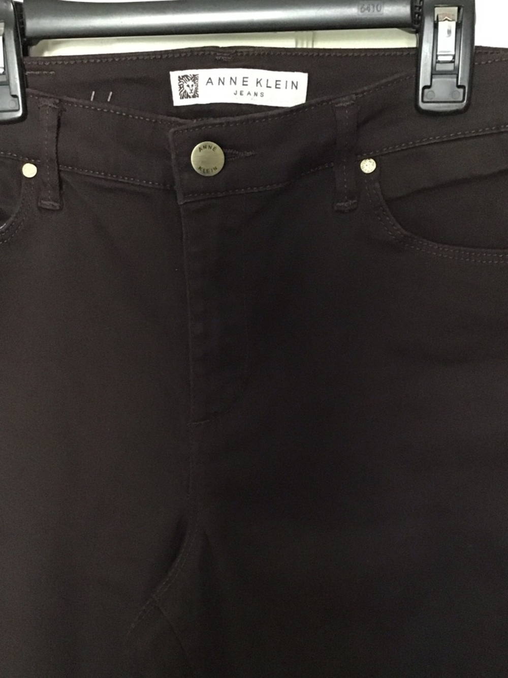 Anne Klein Slim Jeans in Rich Chocolate Brown